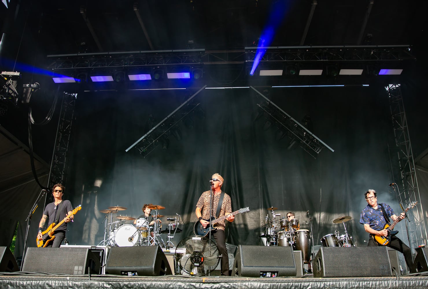 Atlanta, Ga: The Offspring brough all the hits to a sing-along crowd at the Piedmot stage. Photo taken Saturday May 4, 2024 at Central Park, Old 4th Ward. (RYAN FLEISHER FOR THE ATLANTA JOURNAL-CONSTITUTION)