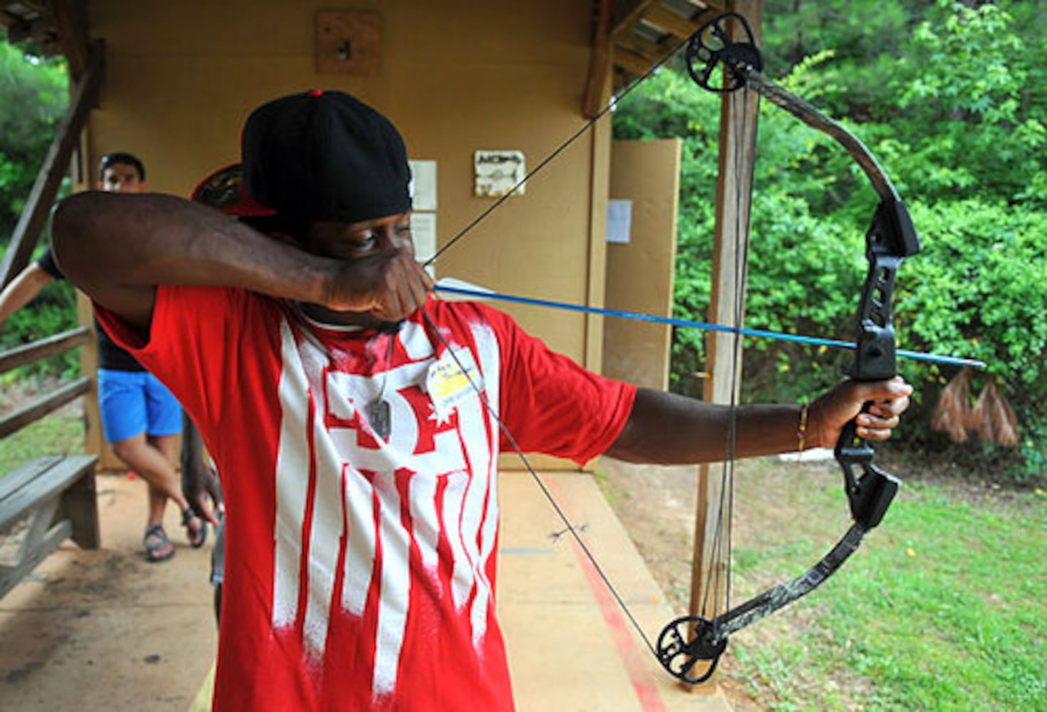 UGA football players visit Camp Sunshine