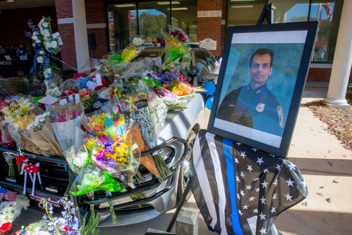 A community prayer vigil for Officer Paramhans Desai.