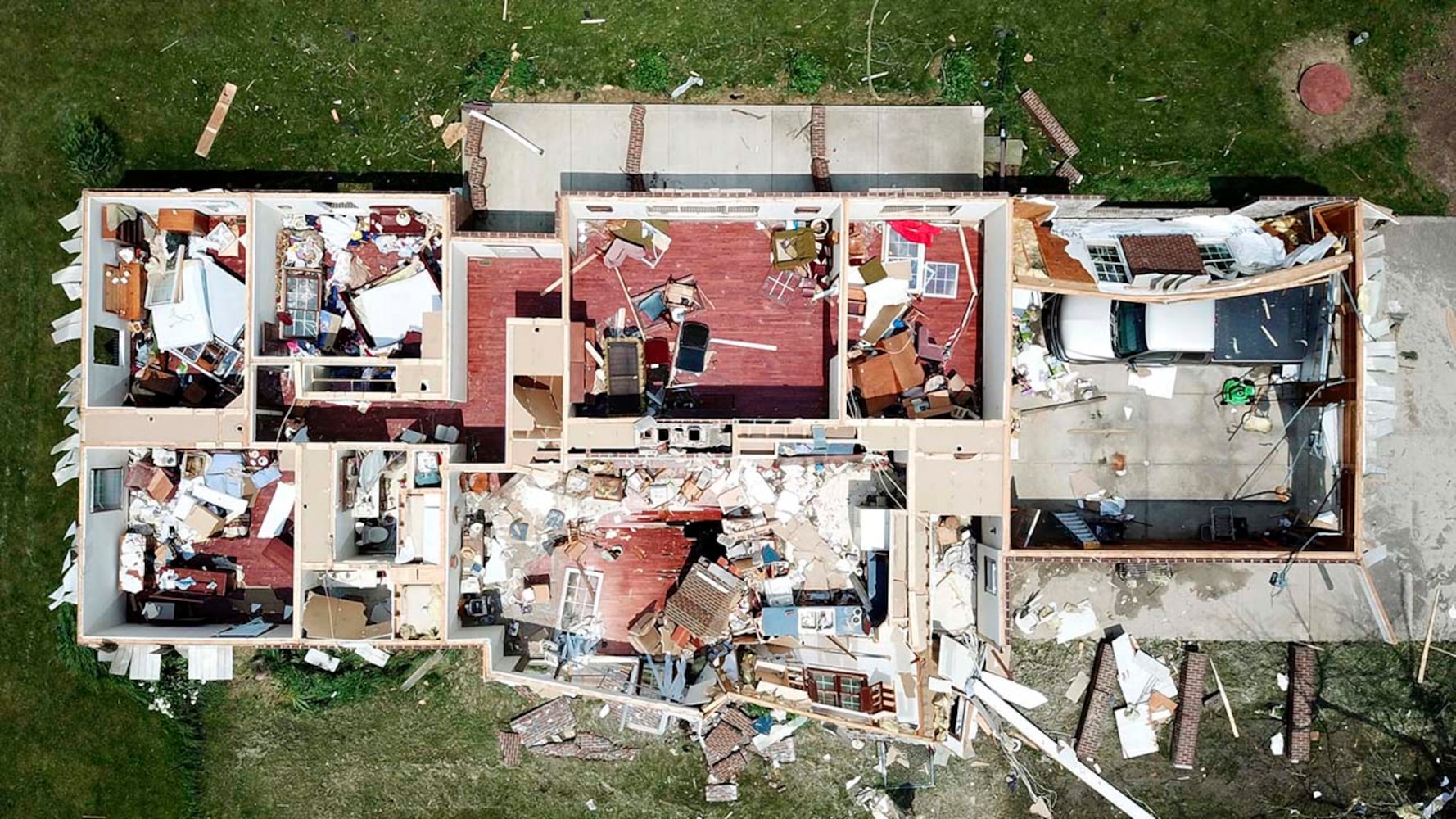 Photos: Tornadoes sweep through Ohio's Miami Valley, causing injuries, destruction