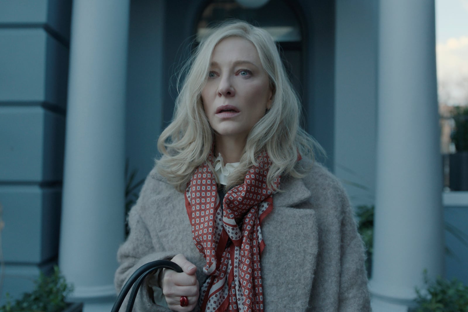 This image released by Apple TV+ shows Cate Blanchett in a scene from "Disclaimer." (Apple TV+ via AP)