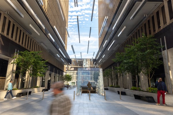 A view of The Hub at Peachtree Center in Atlanta on Monday, Sept. 25, 2023. (Arvin Temkar / arvin.temkar@ajc.com)