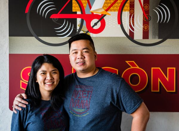 Khanh Dang (left) and Dinh Tran are the owners of Vietvana Pho Noodle House in Avondale Estates. CONTRIBUTED BY HENRI HOLLIS