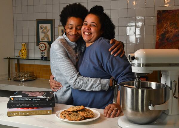 Charmain Ware-Jason (right) poses with wife Janeen Jason. (CHRIS HUNT FOR THE ATLANTA JOURNAL-CONSTITUTION)