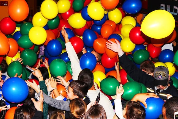 Families can enjoy a massive balloon and confetti drop at LEGOLAND’s Noon Year’s Eve Party. Contributed by LEGOLAND Discovery Center