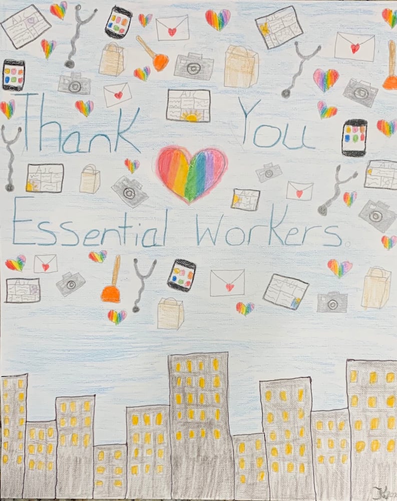 Art from the Heart: Kids thank front-line workers