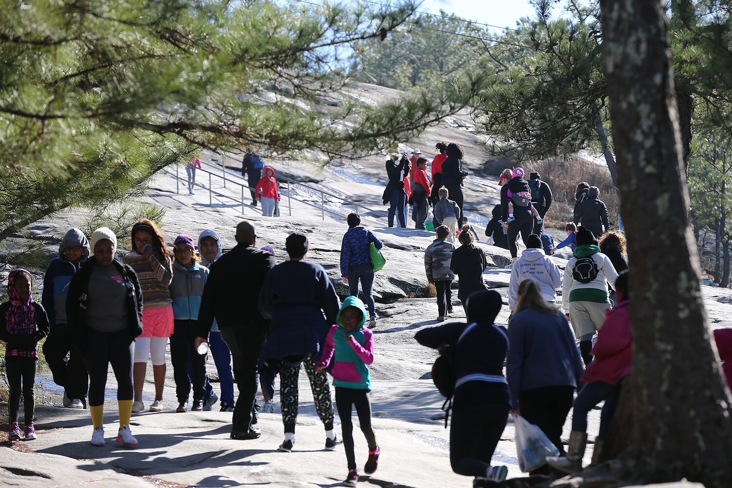 MLK volunteer at Stone Mountain