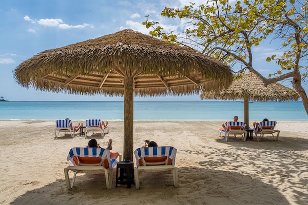 Adults-only, all-inclusive Sunset at the Palms has 85 tree-house style rooms on the shores of clear Caribbean waters.  
Courtesy of Sunset at the Palms