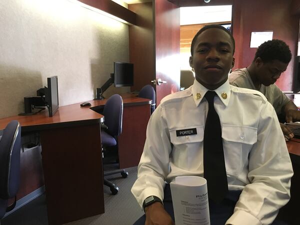 Jayson Porter, 19, attended an Aug. 27, 2018 job fair in DeKalb County.