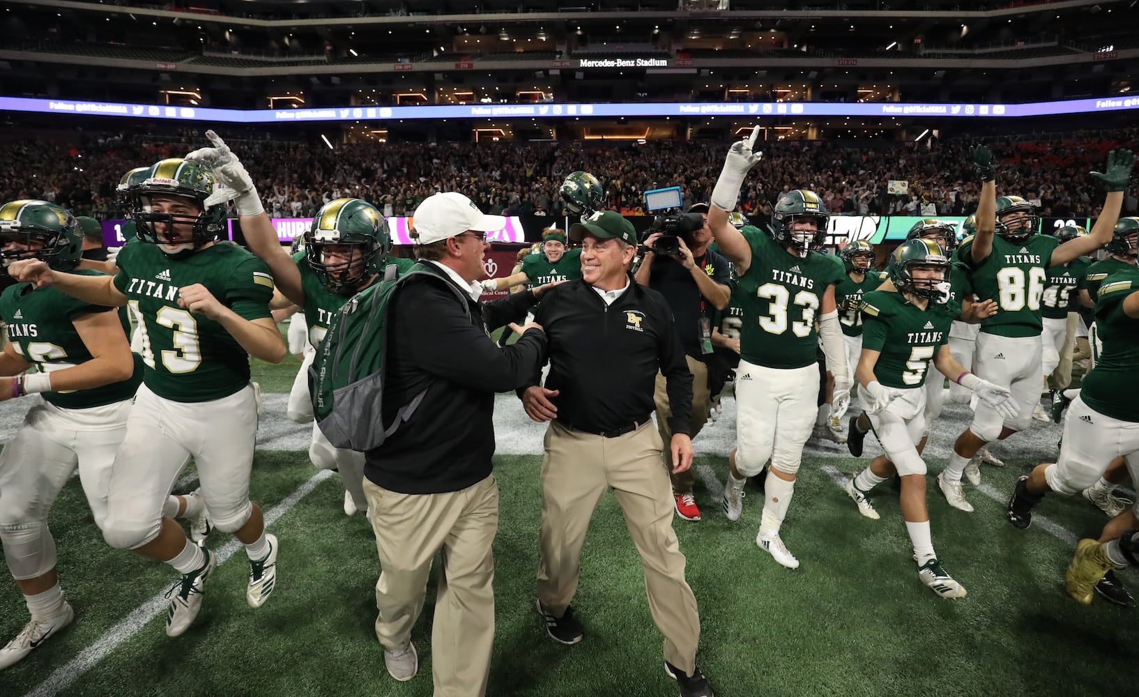 Photos: Day 2 of HS state title games at Mercedes-Benz Stadium