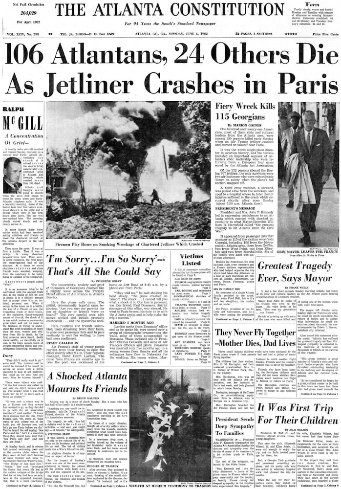 AJC Archives: Atlanta arts patrons die in 1962 Paris plane crash