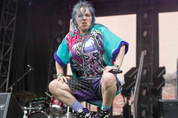 09/16/2018 -- Atlanta, Georgia -- Billie Eilish performs at the Cotton Club stage during the Music Midtown festival at Piedmont Park in Atlanta, Sunday, September 16, 2018. (ALYSSA POINTER/ALYSSA.POINTER@AJC.COM)