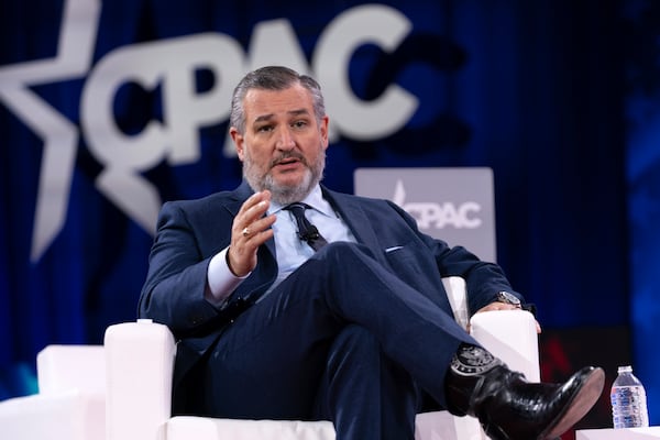 Sen. Ted Cruz, R-Texas, speaks at the Conservative Political Action Conference, CPAC, at the Gaylord National Resort & Convention Center on, Feb. 20 in Oxon Hill, Md. (AP Photo/Jose Luis Magana)