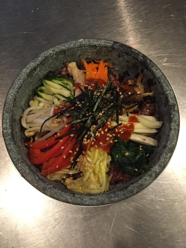 Organic bibimbap on the menu at Herban Fix. / Contributed