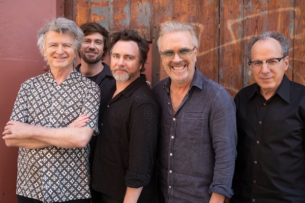 The 2024 touring incarnation of Crowded House led by Neil Finn (left). Courtesy of Matthew T. Ellery