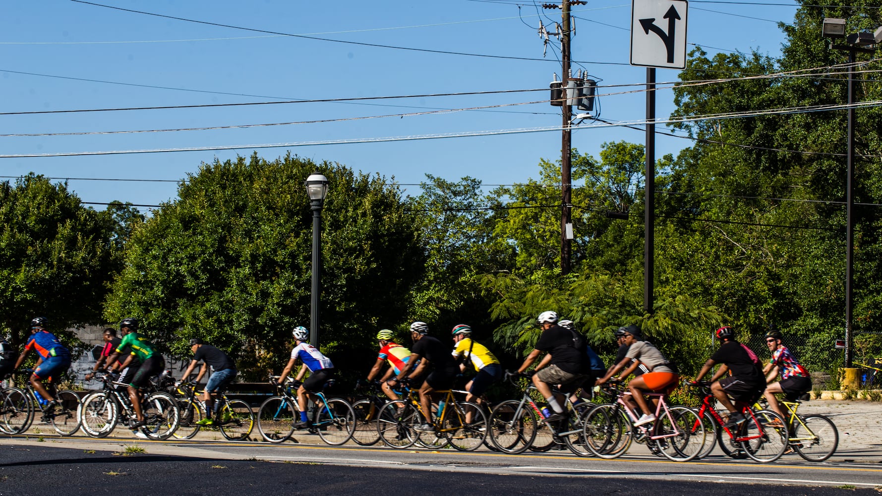 John Lewis memorial bike ride on the anniversary of his death.