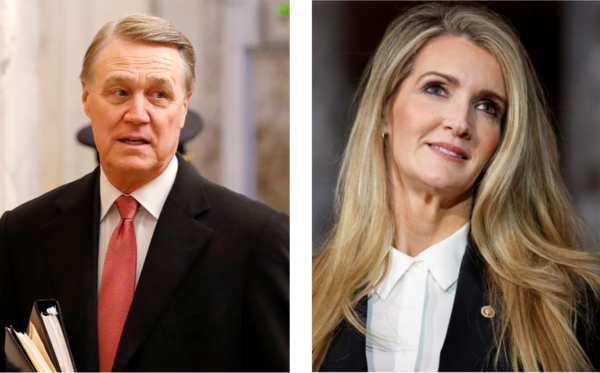 U.S. Sens. David Perdue and Kelly Loeffler, both Republicans from Georgia. File photos.