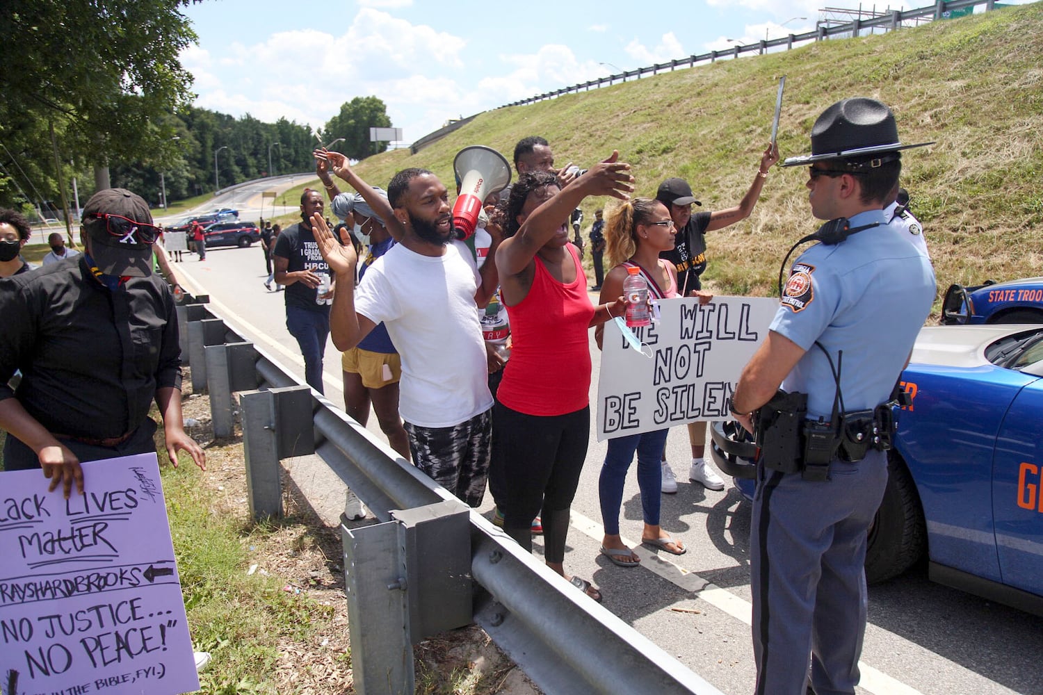 PHOTOS: Protesters gather in Atlanta over Friday’s police shooting