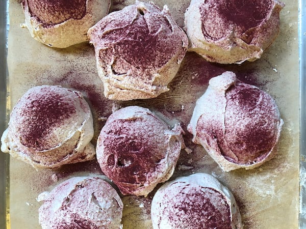 Hibiscus meringues from The Little Tart Bakeshop