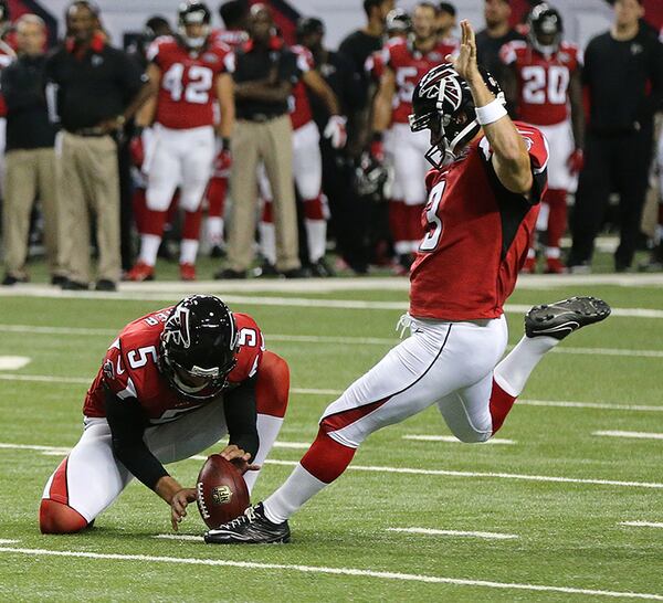 Falcons kicker Matt Bryant is in his 15th NFL season.