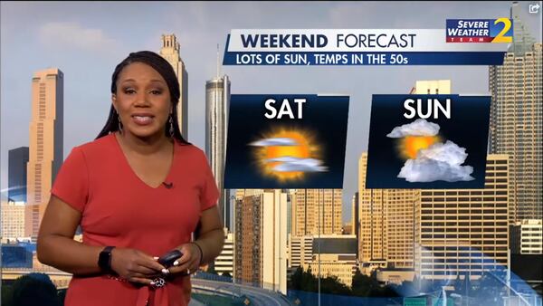 Sunshine should return to North Georgia on Saturday, according to Channel 2 Action News.