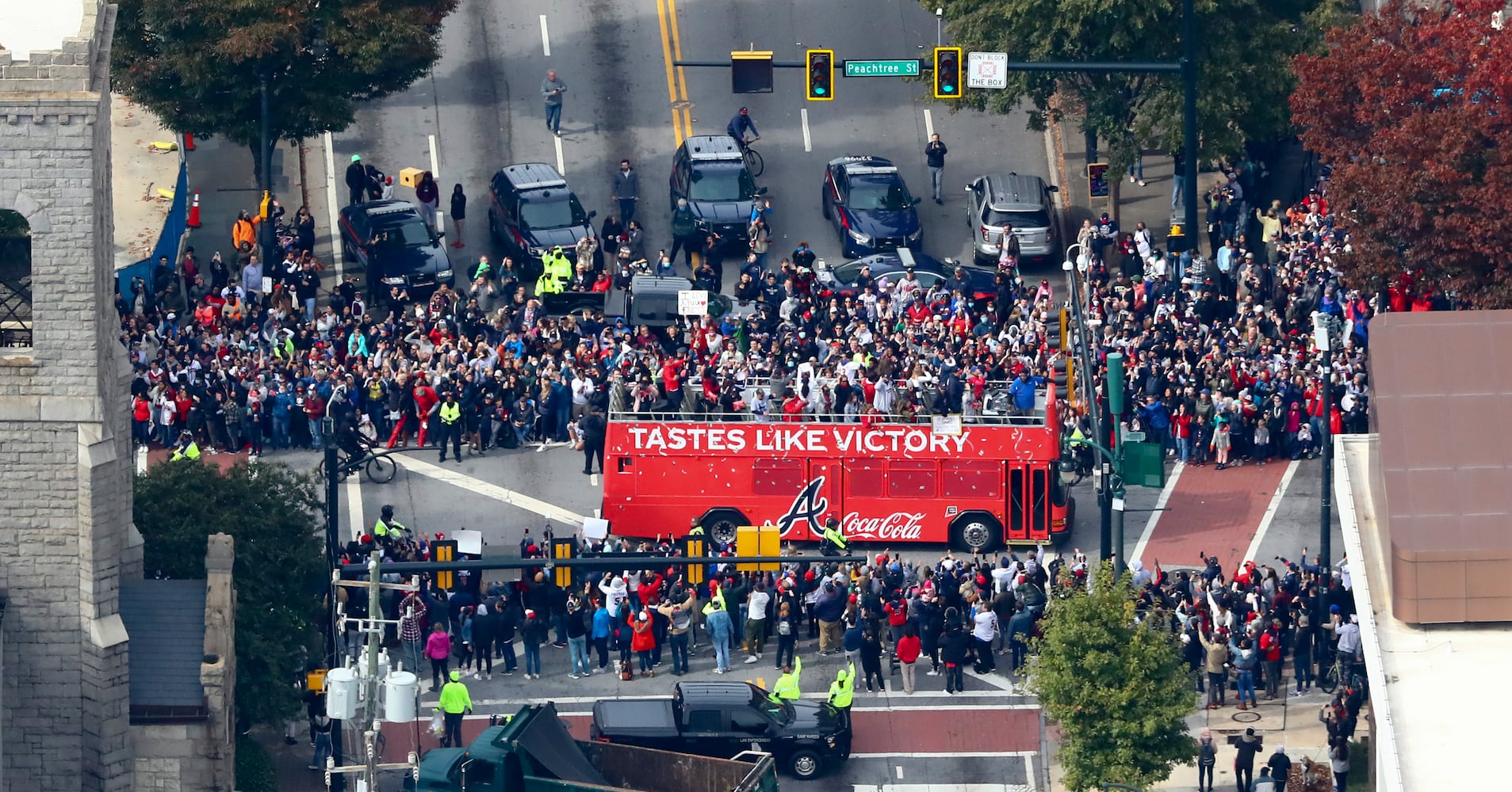 Braves baseball parade