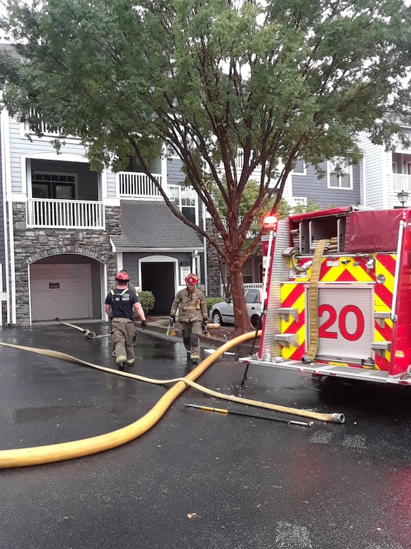 The fire displaced 23 people, including children. (Credit: Gwinnett County Fire Department)