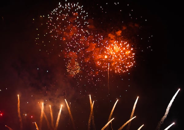 The annual fireworks display at Centennial Olympic Park has been nixed this year over coronavirus concerns, as have other popular displays at Stone Mountain and Truist Park. CHRISTINA MATACOTTA / CHRISTINA.MATACOTTA@AJC.COM