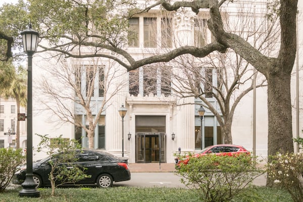 The Johnson Square Business Center in Savannah. (Justin Taylor for AJC)