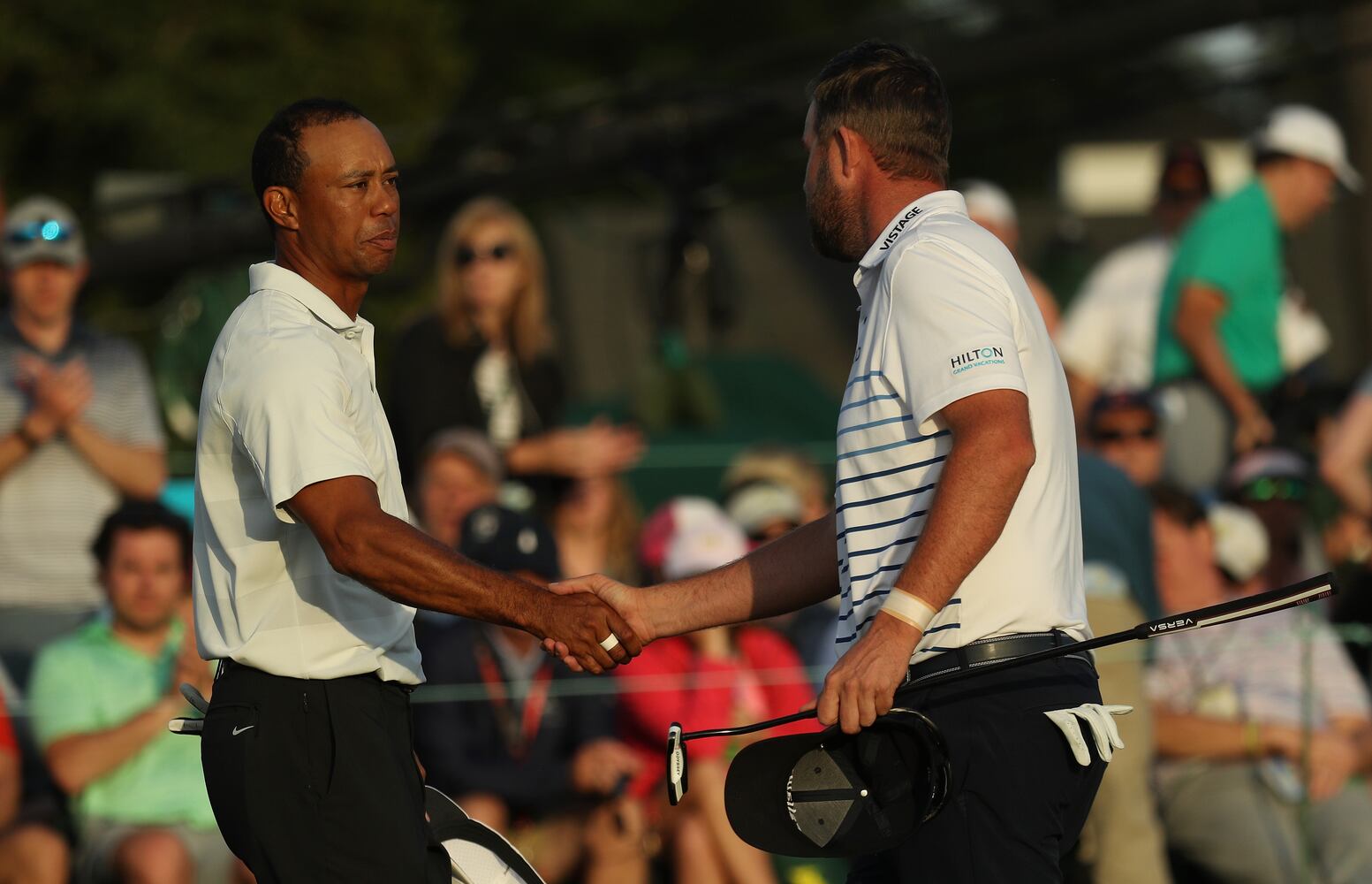 Photos: Tiger Woods’ second round at the Masters