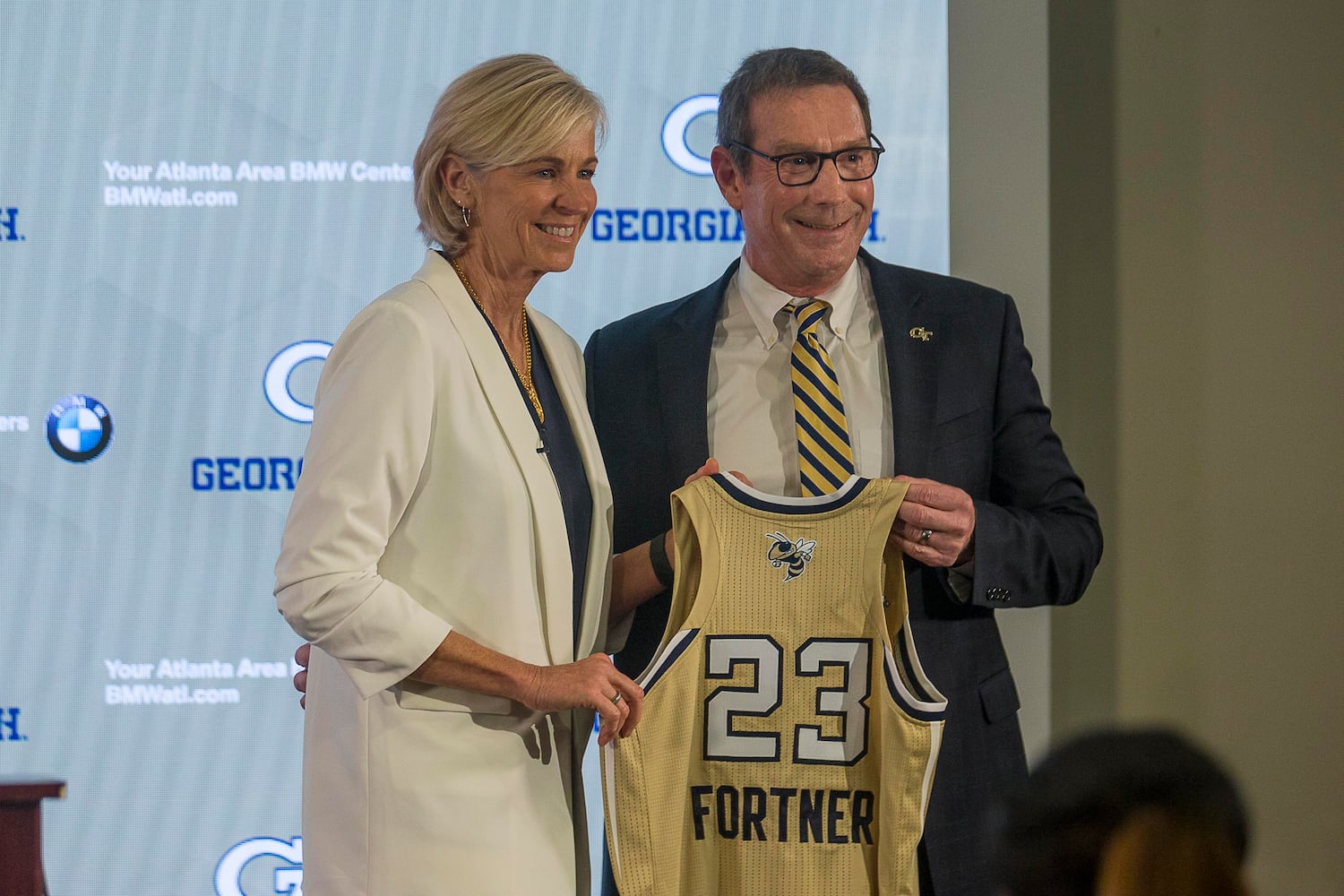 Photos: Georgia Tech introduces basketball coach Nell Fortner