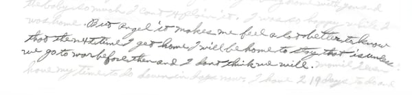 In a letter dated Oct. 10, 1941, and written on USS Oklahoma stationery, Eugene Blanchard wrote to his wife Laura Ann, "But Angel it makes me feel a lot better to know that the next time I get home I will be home to stay that is unless we go to war before then and I don't think we will."