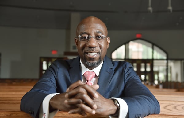 The Rev. Raphael Warnock, the pastor at Atlanta's Ebenezer Baptist Church, is the front-runner among Democrats running in November's special election for the U.S. Senate. A Quinnipiac University poll released this week showed that Warnock also holds a sizable lead against the two leading Republicans in the contest, U.S. Sen. Kelly Loeffler and U.S. Rep. Doug Collins. (Hyosub Shin / Hyosub.Shin@ajc.com)