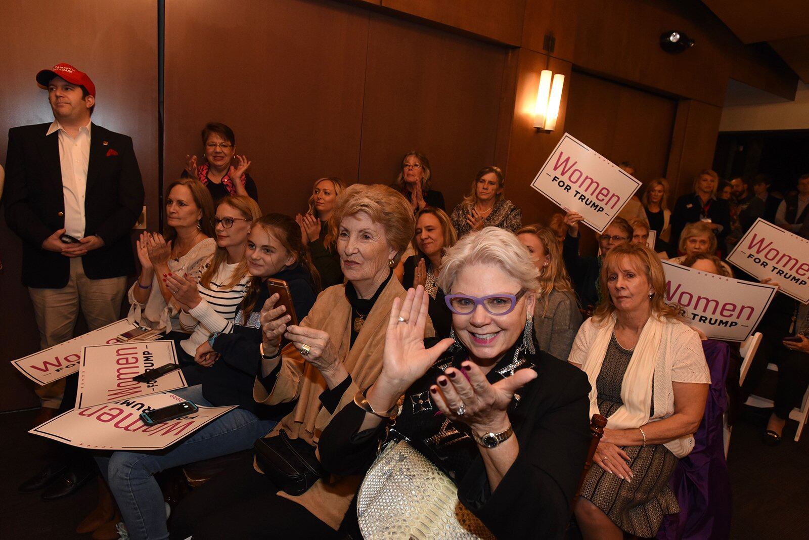 Women for Trump gather on Nov. 19, 2019. (Hyosub Shin / Hyosub.Shin@ajc.com)