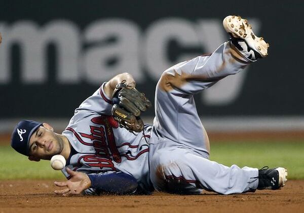 It was a rough day in the field for Tommy La Stella in his second major league game Thursday. Each of the Upton brothers also had a costly error in the eighth inning when the Braves blew a 3-1 lead at Boston.