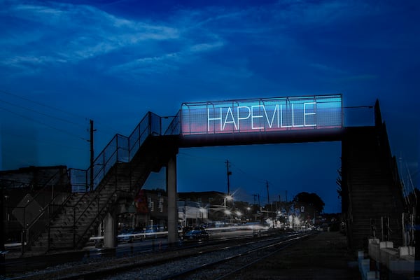 Artist’s rendering of the Hapeville Pedestrian Bridge project by Whitney and Micah Stansell. Contributed