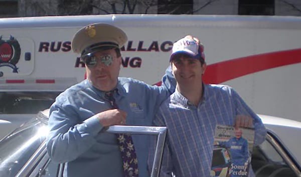 WSB radio reporters Capt. Herb Emory with Doug Turnbull in 2006. CONTRIBUTED