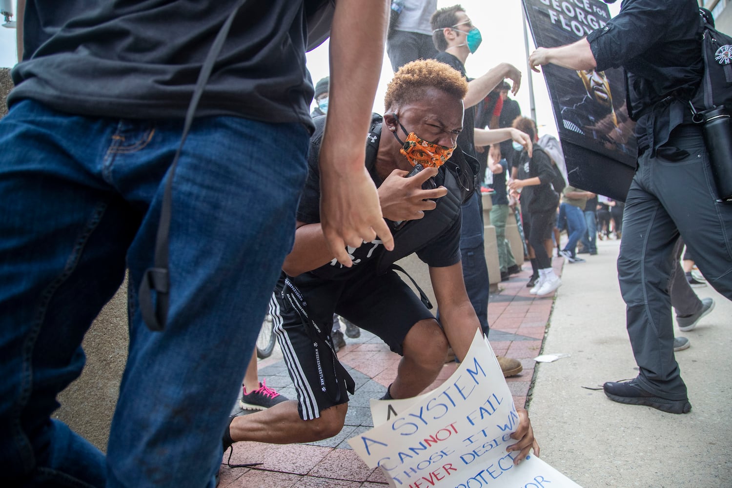 PHOTOS: Atlanta rally against police violence draws hundreds, turns violent