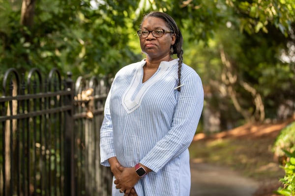 Vanessa Williams, a former instructor at Athens Technical College, stand for a portrait in Athens, Wednesday, Sept. 2, 2020. Alyssa Pointer / Alyssa.Pointer@ajc.com