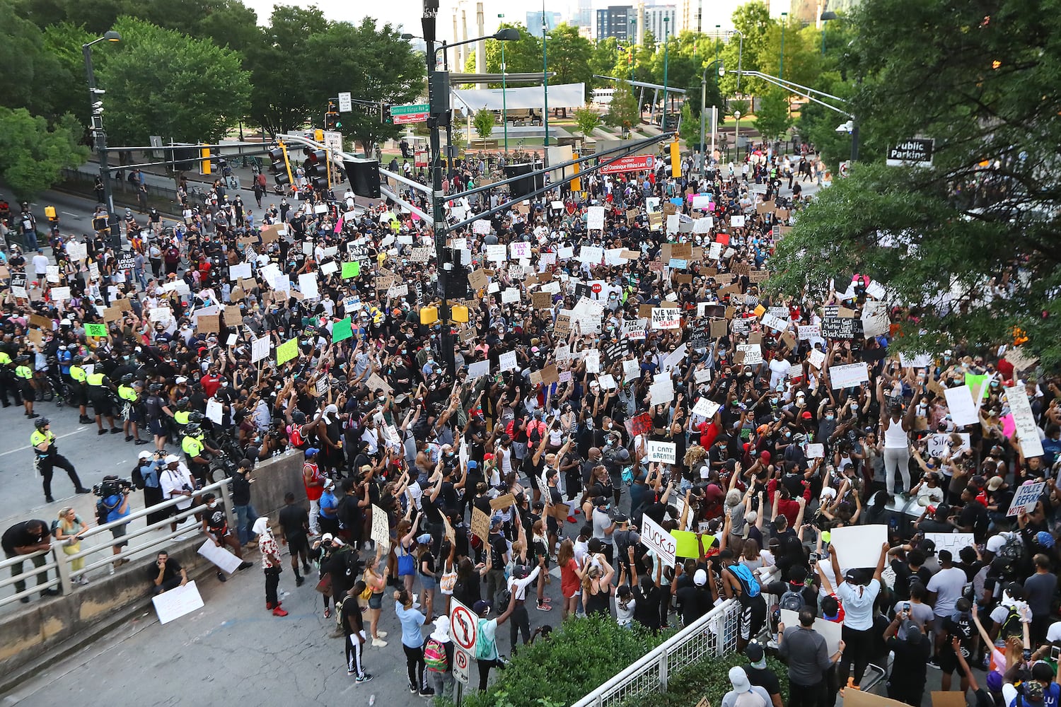 PHOTOS: Protesters gather across metro Atlanta