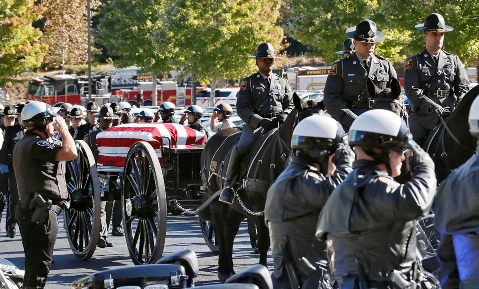 Photos: Gwinnett Officer Antwan Toney funeral procession