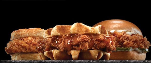 Hardee's new chicken sandwiches. / Courtesy of Hardee's