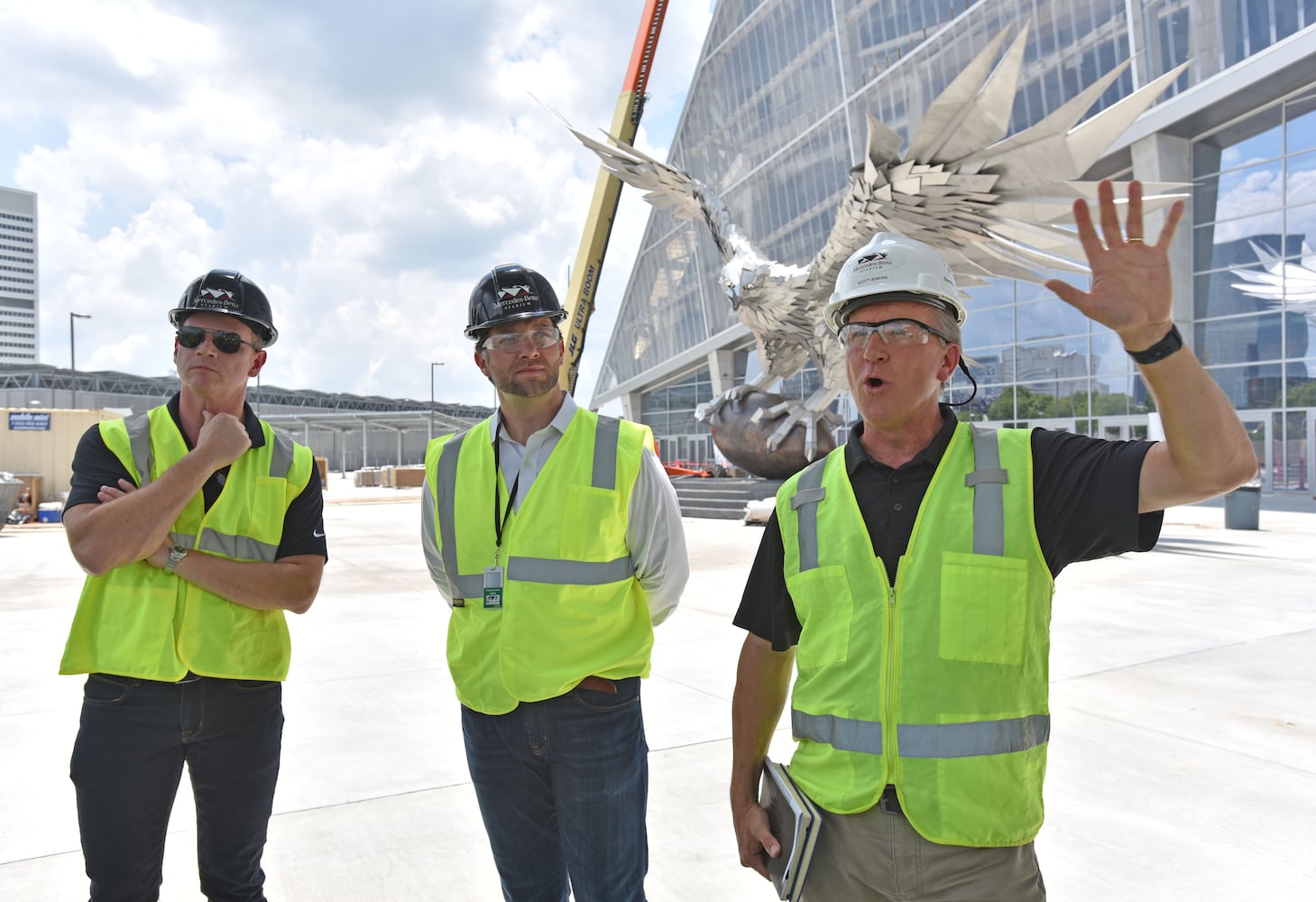 Photos: The latest look at the Falcons’ new Mercedes-Benz Stadium