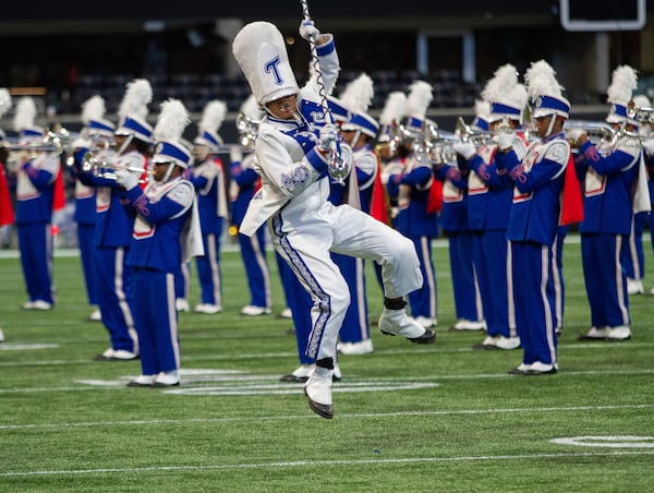 Tennessee State University marching band performs during the 2020 Honda Battle of the Bands Saturday at the Mercedes-Benz Stadium January 25, 2019. STEVE SCHAEFER / SPECIAL TO THE AJC