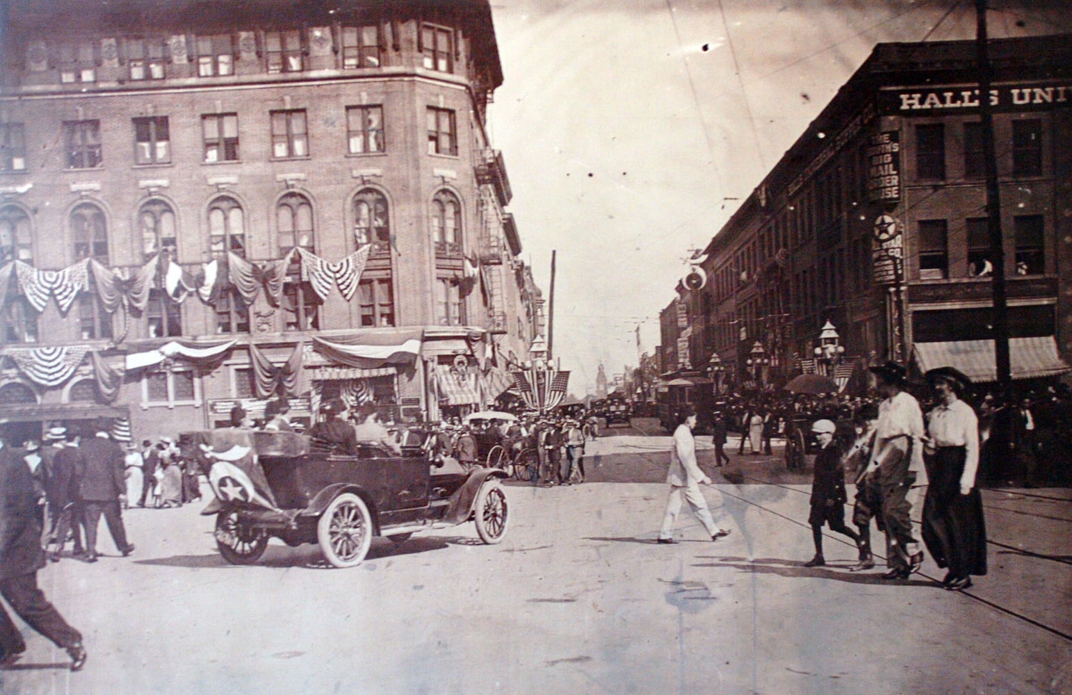 Hotel Row and Mitchell Street through the years