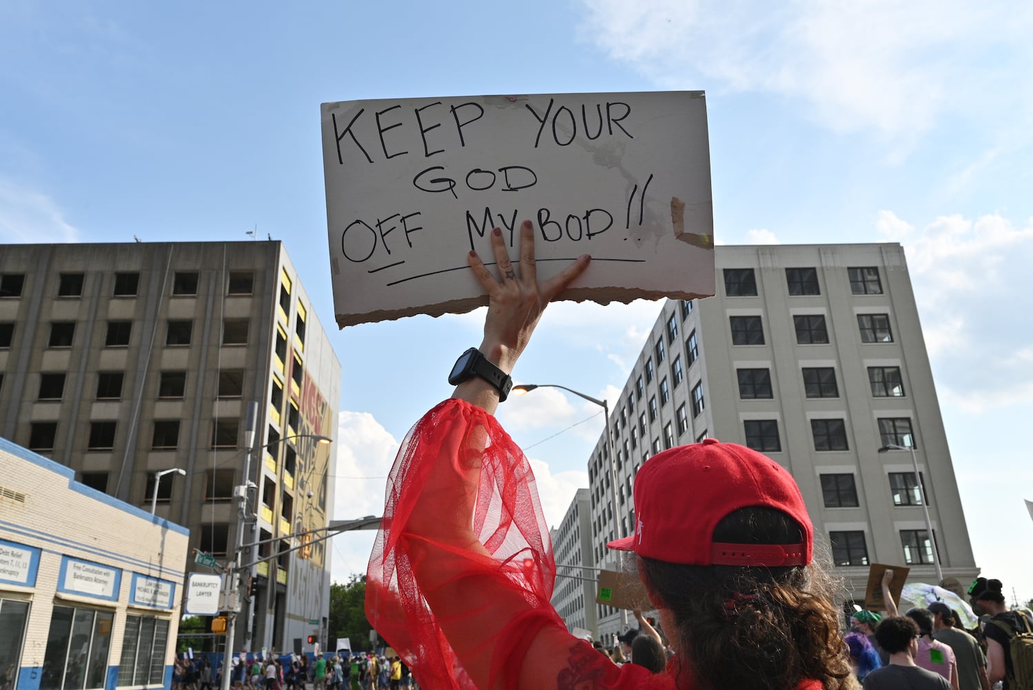 Protest the Supreme Court's decision to overturn Roe v. Wade