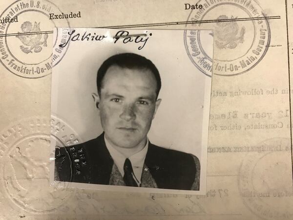 A photo provided by the U.S. Department of Justice shows Jakiw Palij in a U.S. visa photo from 1949. Palij, a former Nazi guard, lived a quiet life in New York City for decades, having lied on his U.S. immigration papers in 1949 about the type of work he did during World War II. On Tuesday he was deported to Germany, ending a 14-year battle to remove him from American soil. (U.S. Department of Justice via The New York Times)