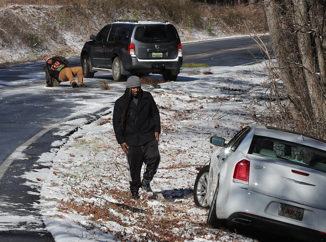 Photos: Frigid cold and snow move in to metro Atlanta