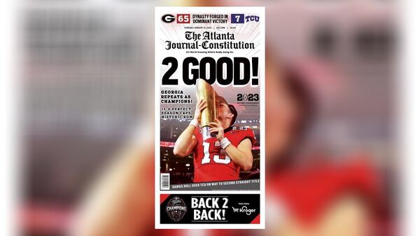 2 Good! Coverage of the Georgia national championship in Tuesday ePaper