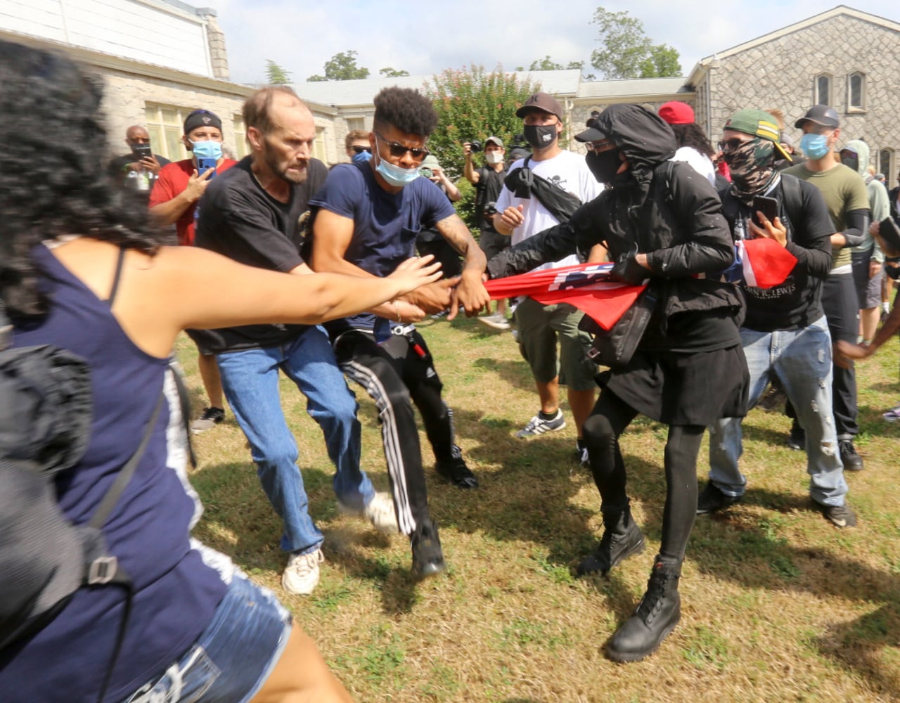 Stone mountain protest